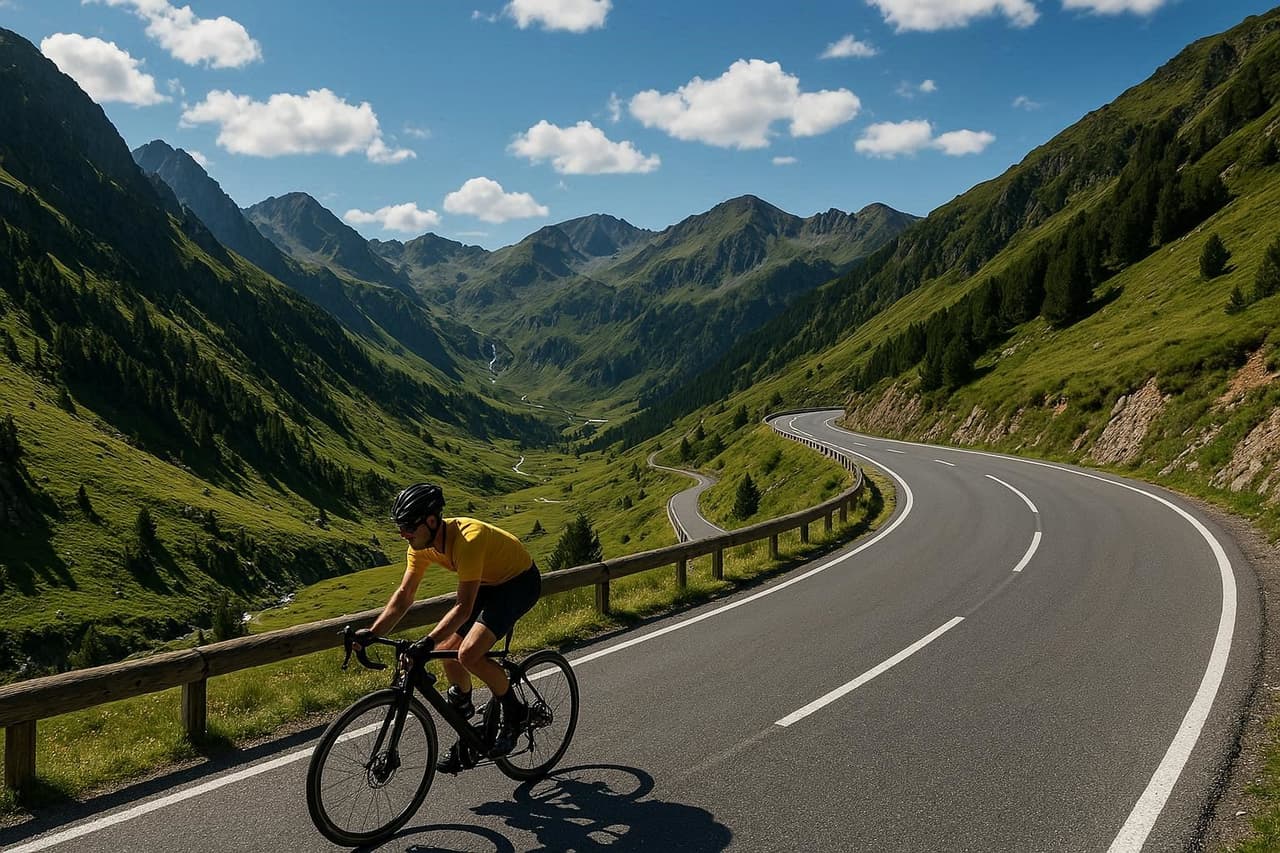 Cycling in Ordino-Arcalis