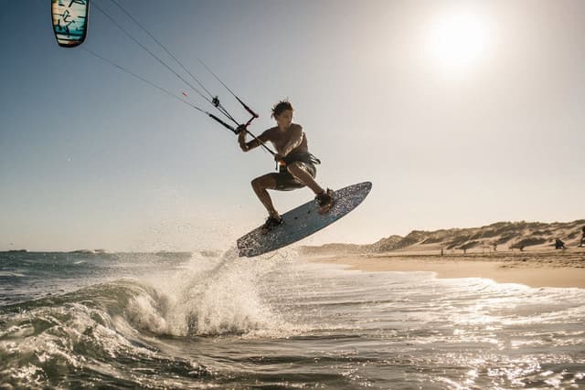 Kite Surfing at Jabberwock Beach