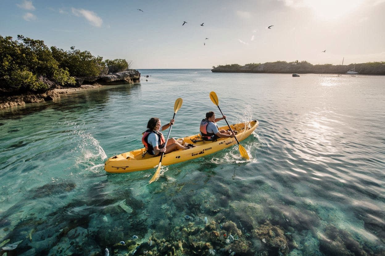 Kayaking in North Sound Marine Park