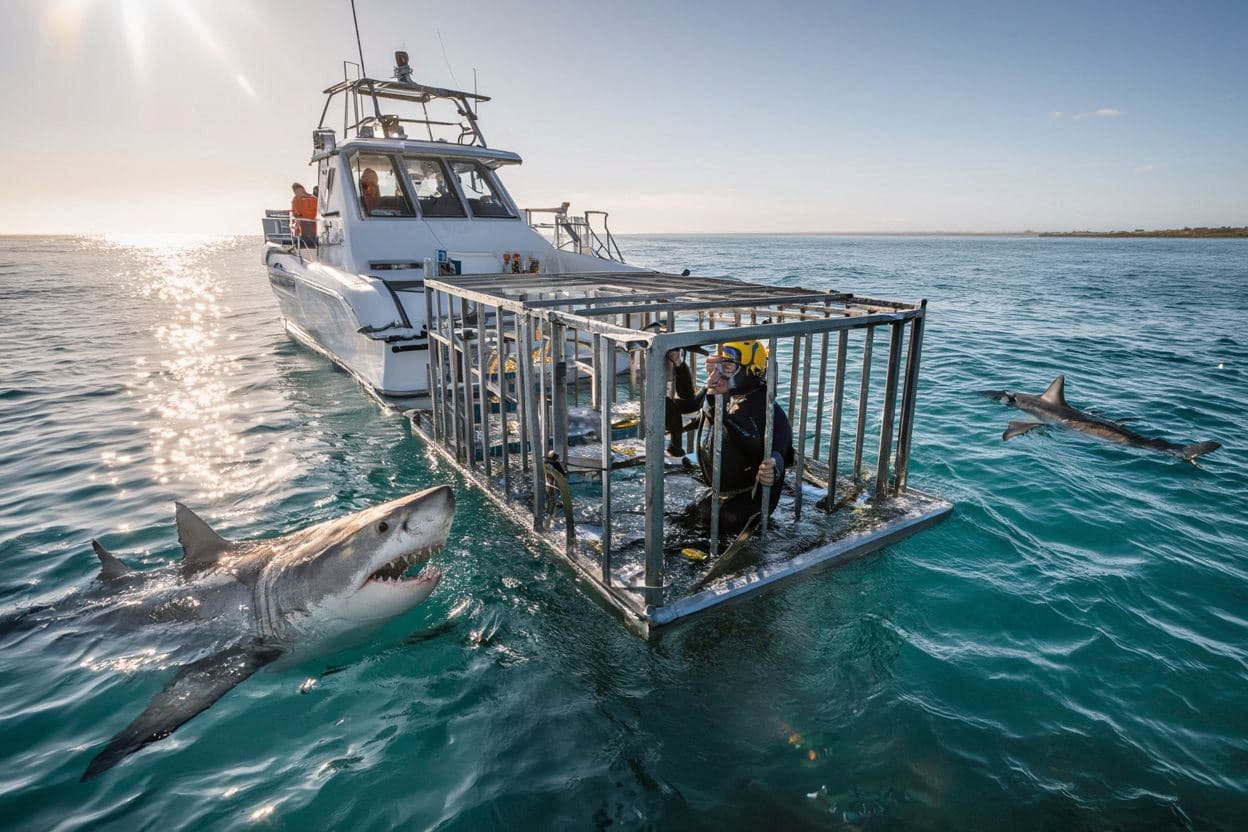 Shark Cage Diving in Port Lincoln