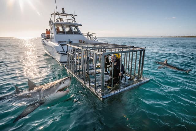 Shark Cage Diving in Port Lincoln