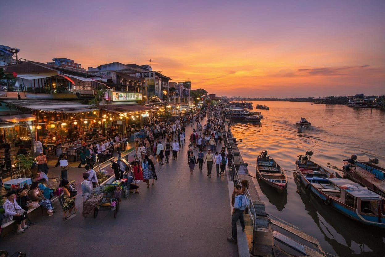 Phnom Penh Riverside (Sisowath Quay)