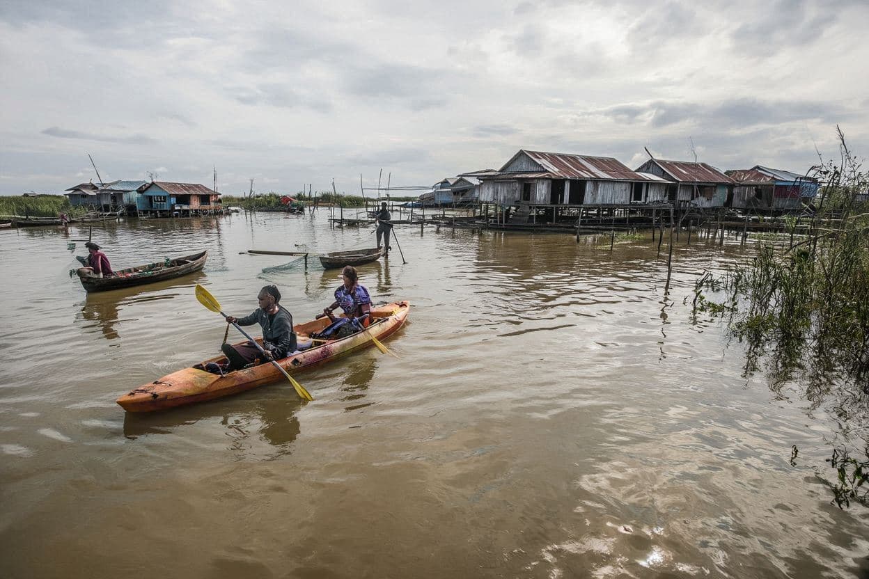 Kayaking on Tonle Sap Lake