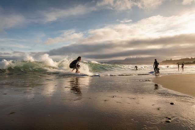 Surfing in Tofino