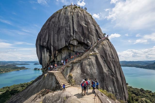 Climbing El Penol Rock – Guatape