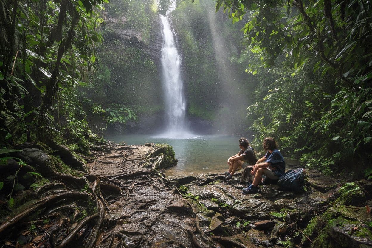 Hiking to El Salto del Caburni