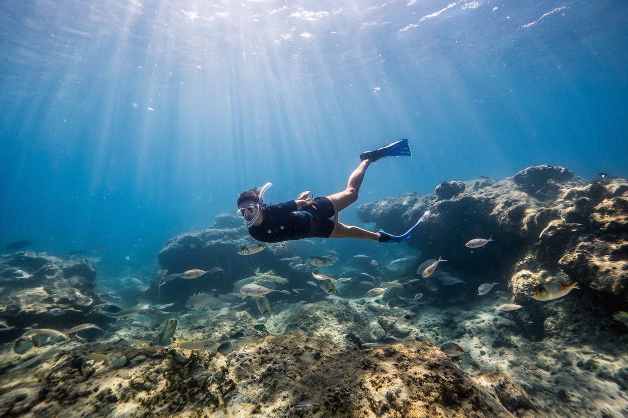Snorkeling at Cape Greco