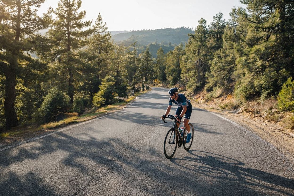 Cycling in the Troodos Mountains