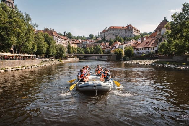 Rafting on the Vltava River
