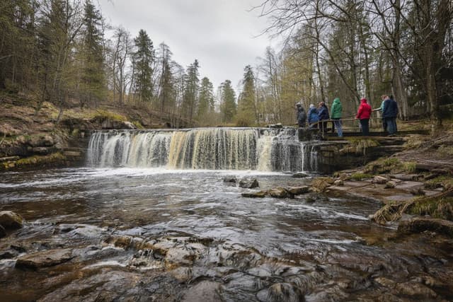 Hiking to Jagala Waterfall