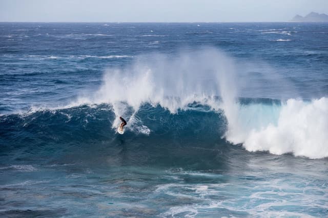 Surfing at Cloudbreak