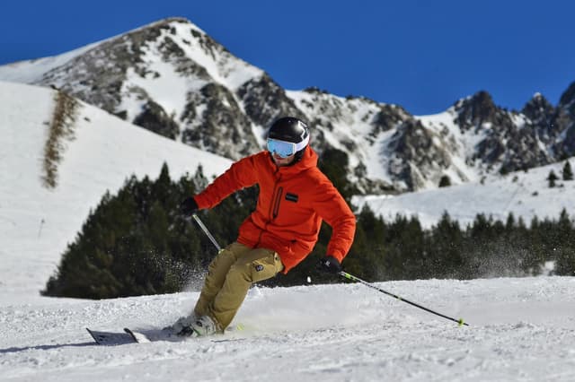 Skiing in the Alps