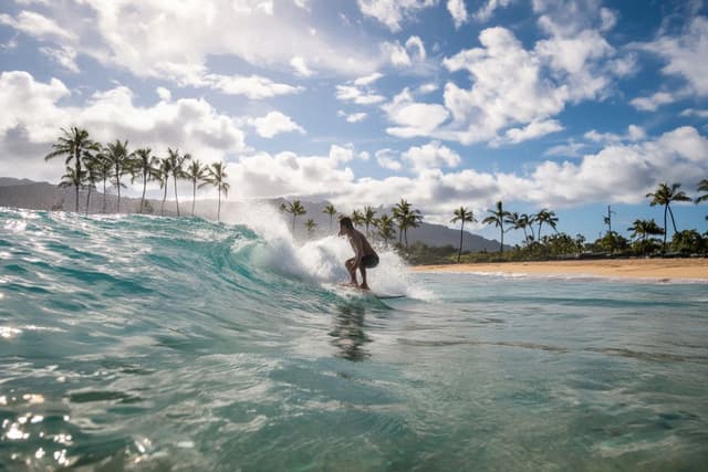 Surfing in Hawaii