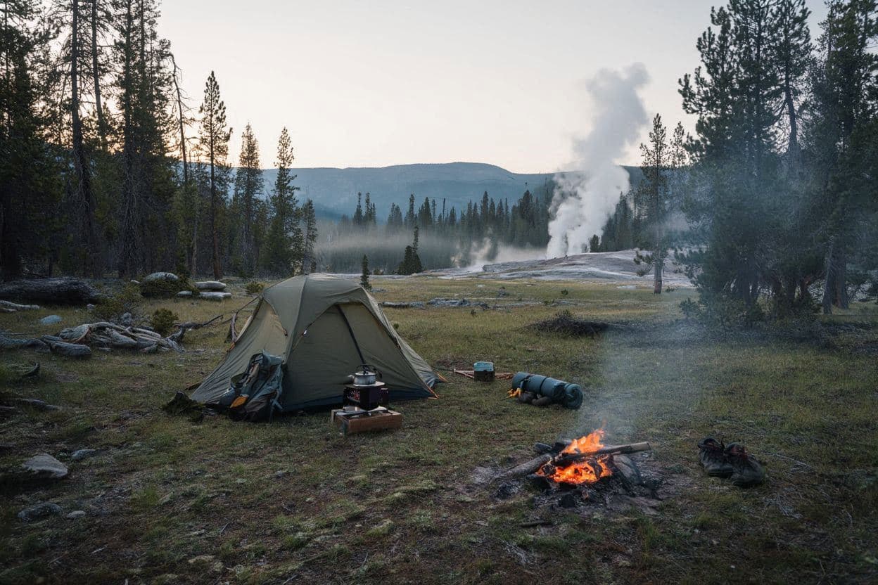 Camping in Yellowstone National Park