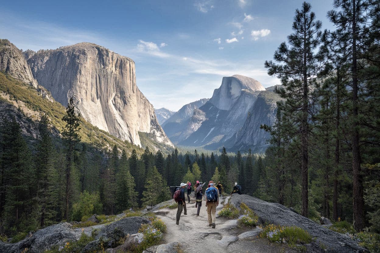 Hiking in Yosemite National Park